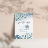 Dusty Eucalyptus Waterverf Groen Bruiloft Save The Date