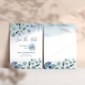 Dusty Eucalyptus Waterverf Groen Bruiloft Save The Date