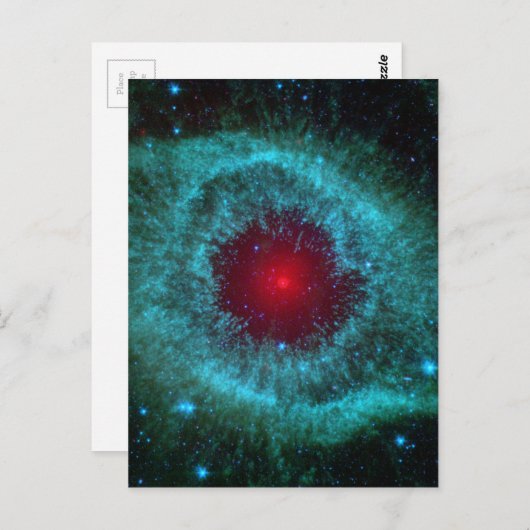 Dusty Eye of Helix Nebula NGC 7293 Briefkaart (Voorkant / Achterkant)