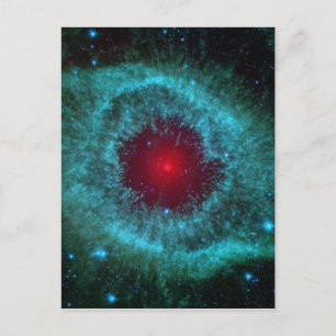 Dusty Eye of Helix Nebula NGC 7293 Briefkaart