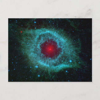 Dusty Eye of Helix Nebula van Spitzer Telescope Briefkaart