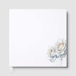 Dusty Floral and Gold Elegant Wedding Guest B Gastenboek