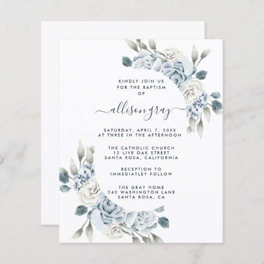 Dusty Floral Baptism (Voorkant / Achterkant)