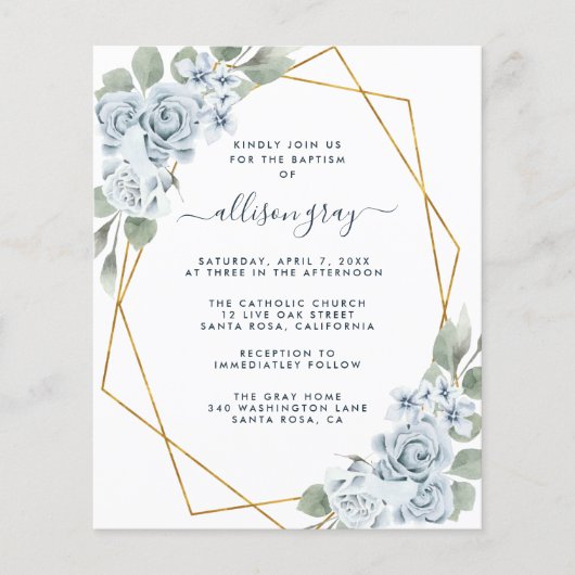 Dusty Floral Baptism (Voorkant)