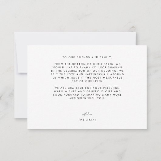 Dusty Floral Hartelijk dank | Begrotingsbrochure Bedankkaart (Achterkant)