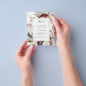 Dusty Floral — Kaart met details | Begroting (Hand)