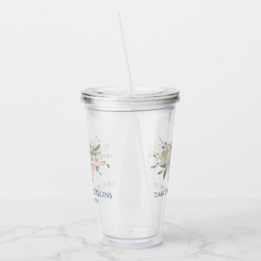 Dusty Floral | Pastel Adventure begint met Keepomw Acryl Drinkbeker (Links)