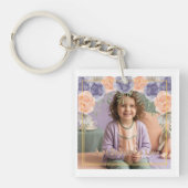 Dusty Floral Romantic Aunt Keepsake Sleutelhanger (Voorkant)