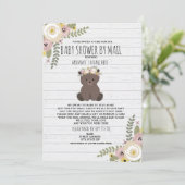 Dusty Floral Shower by Mail Beer Kaart (Staand voorkant)