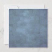 Dusty Floral | Smoky Blue Pastel Bouquet Weddensch Kaart (Achterkant)