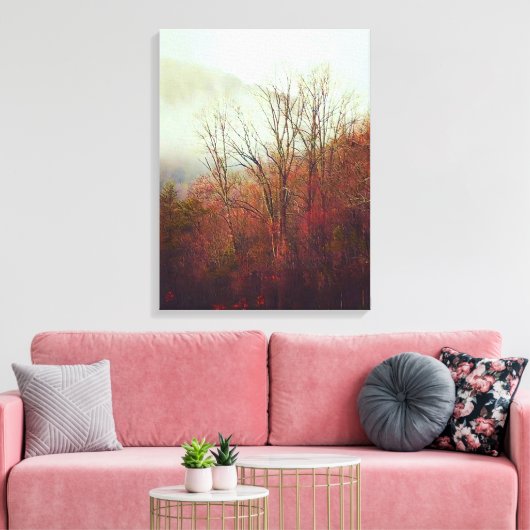 Dusty Foggy Day in Georgia Canvas Afdruk (Insitu (Woonkamer))