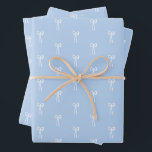 Dusty French Blue Christmas Classic Coquette Bow Inpakpapier Vel<br><div class="desc">Dit klassieke stoffige Franse blauw is een rustgevende achtergrond voor deze sierlijke witte coquette bogen. Dit patroon zou ideaal zijn voor een blauw kerstthema of een baby of vrijgezellenfeest aan de kust. Dit genderneutrale patroon zal onder de boom of op een cadeautafel schijnen. Een perfecte cadeauverpakking of gebruik dit patroon...</div>