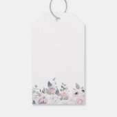 Dusty Garden Floral bruiloft welkomsttas Cadeaulabel (Achterkant)