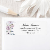 Dusty Garden Floral Retouradres Etiket (Insitu)