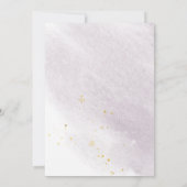 Dusty Gold Elegant Mauve Wedding Invitation Kaart (Achterkant)