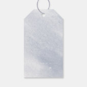 Dusty Gold en Blue | Huwelijkscadeau Label Cadeaulabel (Achterkant)