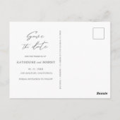 Dusty Gold en Mauve | Foto De datum opslaan Briefkaart (Achterkant)