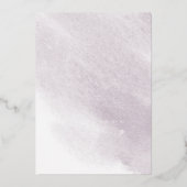 Dusty Gold en Mauve Vrijgezellenfeest Folie Uitnodiging (Achterkant)