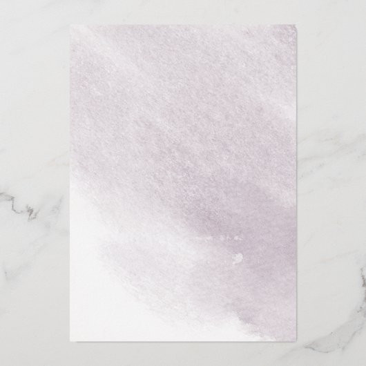 Dusty Gold en Mauve Vrijgezellenfeest Folie Uitnodiging (Achterkant)