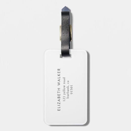 Dusty Gold ⎢ Monogram Bagagelabel (Achterkant verticaal)