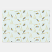 Dusty Green and Gold Wrapping Paper Sheets (Voorkant)