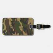 Dusty Green Camo Bagagelabel (Voorkant horizontaal)