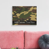 Dusty Green Camo Canvas Afdruk (Insitu (Woonkamer))