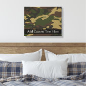 Dusty Green Camo Canvas Afdruk (Insitu (Slaapkamer))