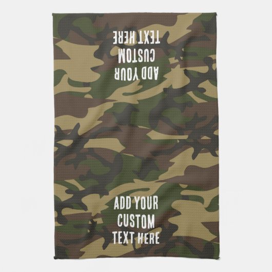 Dusty Green Camo Theedoek (Verticaal)