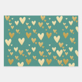 Dusty Green en Gold Inpakpapier Vel (Voorkant 2)