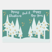 Dusty Green en Gold Inpakpapier Vel (Voorkant)