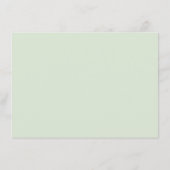 Dusty Green Eucalyptus Boho Arch Wedding Reception Informatiekaartje (Achterkant)