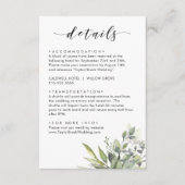 Dusty Green Eucalytus Informatiekaartje (Voorkant)