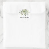 Dusty Green Eucalytus Ronde Sticker (Tas)