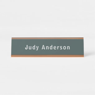 Dusty Green Professional Plain Modern Elegant Bureau Naambordje