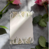 Dusty Greenery Wedding Invitation Kaart