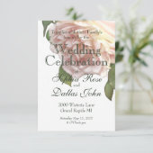 Dusty Ivory Roos Kaart (Staand voorkant)