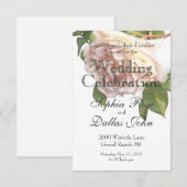 Dusty Ivory Roos Kaart (Voorkant / Achterkant)