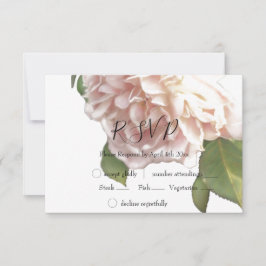 Dusty Ivory Roos RSVP Kaartje