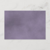 Dusty Lavender Paars Roos Elegant Wedding Website Informatiekaartje (Achterkant)