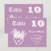 Dusty Lavender Paarse Beach Destination Wedding Briefkaart (Voorkant / Achterkant)