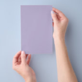 Dusty Lavender Solid Color Flyer (Hand)