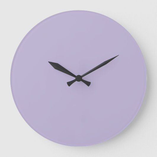 Dusty Lavender Solid Color Grote Klok (Voorkant)
