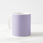 Dusty Lavender Solid Color Koffiemok (Voorkant links)