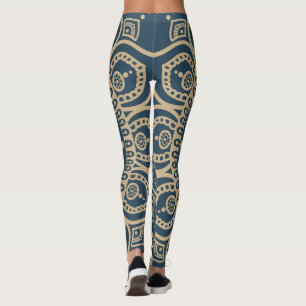 Dusty lover-ontwerp met volledig Mandala afbeeldin Leggings