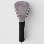 Dusty Maroon en Grey Tweedy Pattern Golfheadcover (Voorkant)