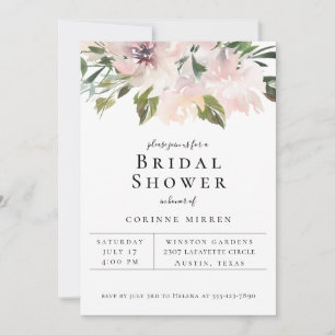 Dusty Mauve Botanical Bridal Shower Invitation Aankondiging