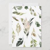 Dusty Mauve Botanical Floral Engagement Party Aankondiging (Achterkant)