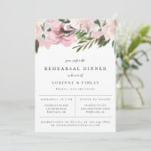 Dusty Mauve Botanical Rehearsal Dinner Aankondiging (Staand voorkant)