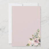 Dusty Mauve Botanical Wedding Invitation Aankondiging (Achterkant)